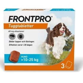 Frontpro 68 mg för hund över 10–25 kg, 3 tabletter